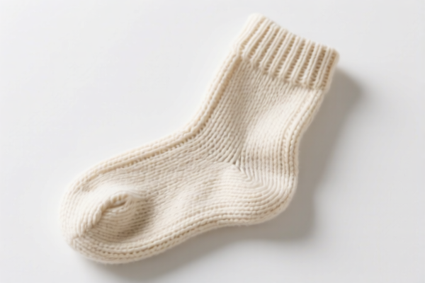 Knitted or crocheted cotton socks