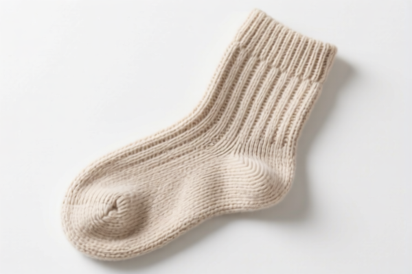 Knitted or crocheted cotton socks
