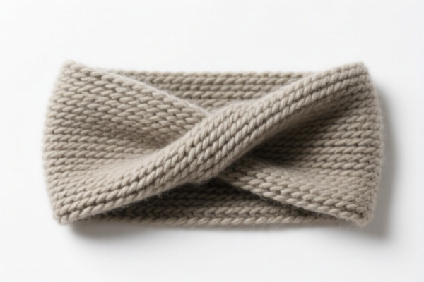 Wool knitted headband