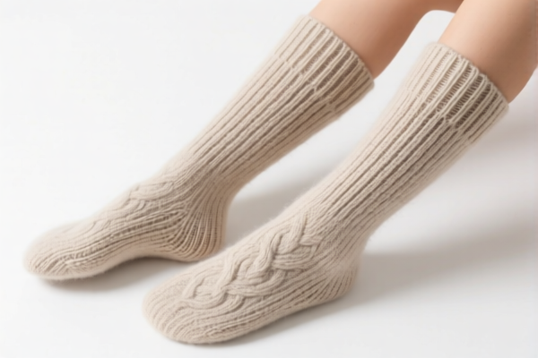 Wool knitted leg sleeve