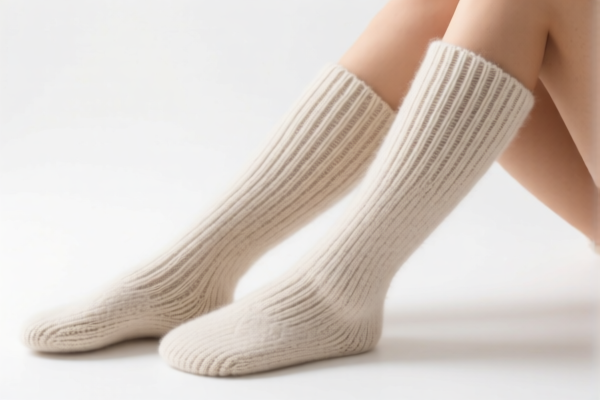 Wool knitted leg sleeve