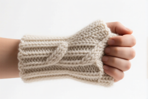 Wool knitted wrist guard