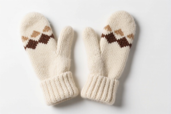 Wool warm gloves