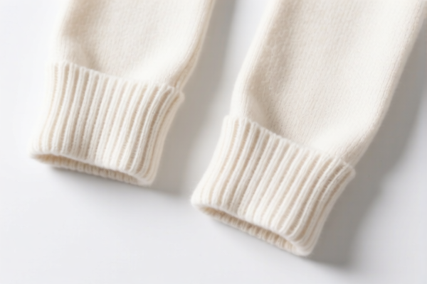 Cotton sweater cuffs