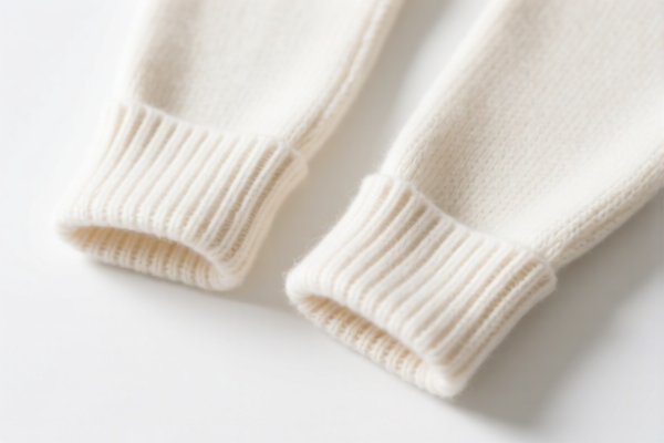 Cotton sweater cuffs