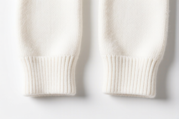 Cotton sweater cuffs