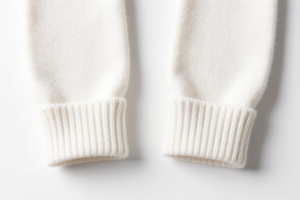 Cotton sweater cuffs