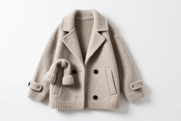 Wool or fine animal hair knitted_crocheted clothing accessories for coats and jackets