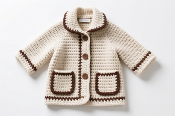 Crocheted coat_jacket garment parts