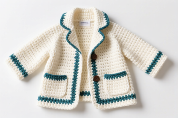 Crocheted coat_jacket garment parts