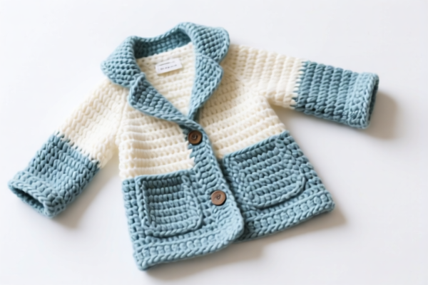 Crocheted coat_jacket garment parts