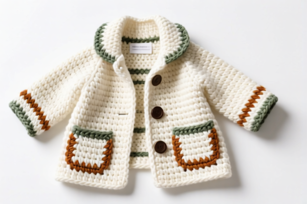 Crocheted coat_jacket garment parts