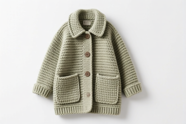 Crocheted coat_jacket pockets