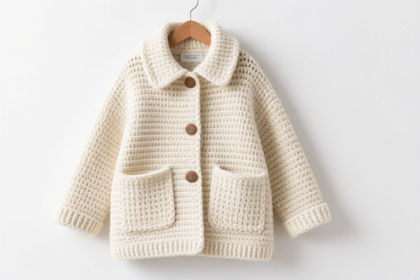 Crocheted coat_jacket pockets