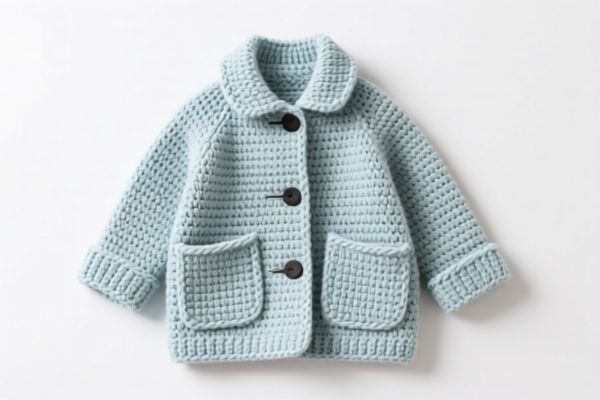 Crocheted coat_jacket pockets