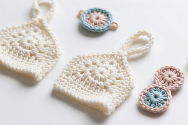 Crocheted cotton clothing accessories parts