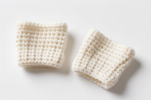 Crocheted cotton clothing cuff parts