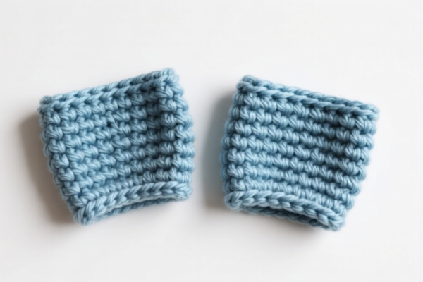 Crocheted cotton clothing cuff parts