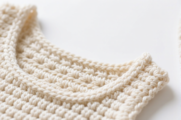 Crocheted cotton clothing lining parts