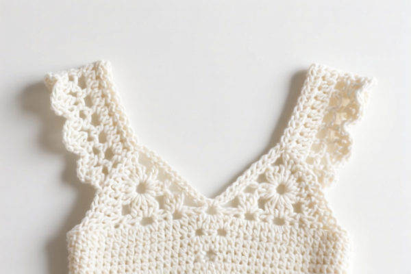 Crocheted cotton clothing shoulder parts