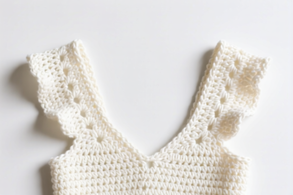 Crocheted cotton clothing shoulder parts