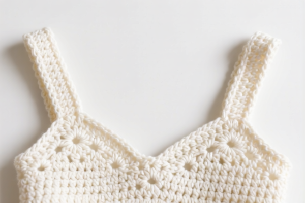 Crocheted cotton clothing shoulder parts