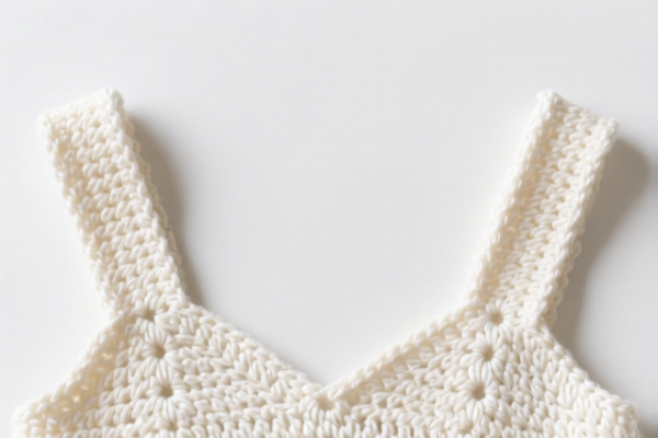 Crocheted cotton clothing shoulder parts