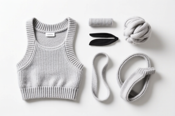 Knitted cotton sportswear accessories parts
