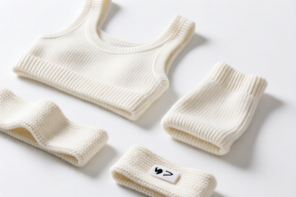 Knitted cotton sportswear accessories parts