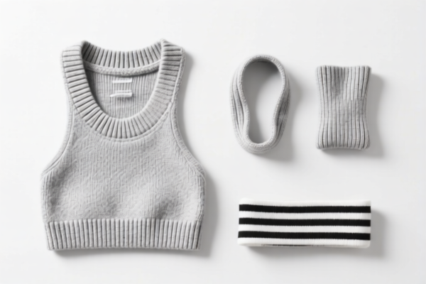 Knitted cotton sportswear accessories parts
