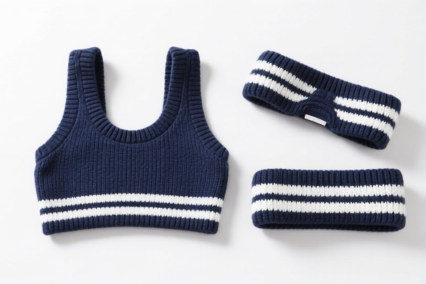 Knitted cotton sportswear accessories parts