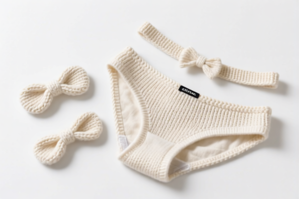 Knitted cotton underwear accessories parts