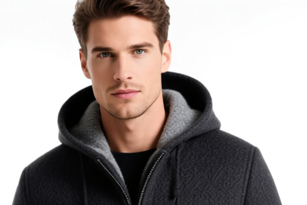 Men's Wool Hooded Jacket