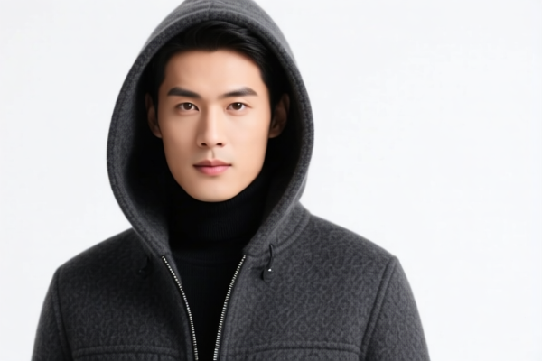 Men's Wool Hooded Jacket
