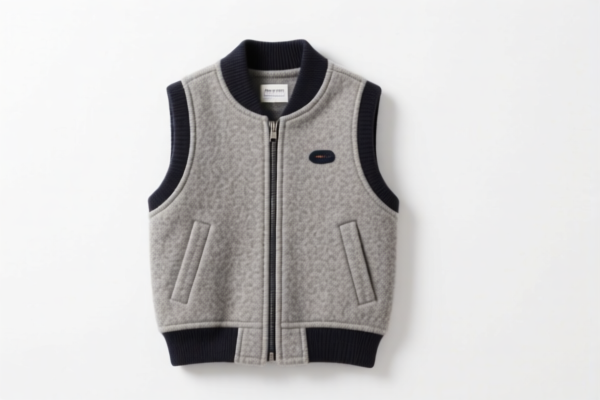 Boys' Wool Sleeveless Jacket