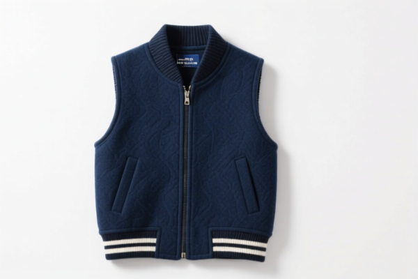 Boys' Wool Sleeveless Jacket