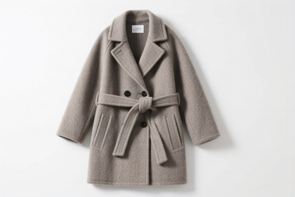 Girls' Warm Wool Overcoat