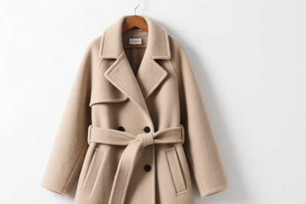 Girls' Warm Wool Overcoat