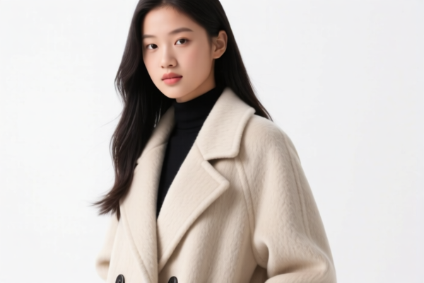 Girls' Warm Wool Overcoat