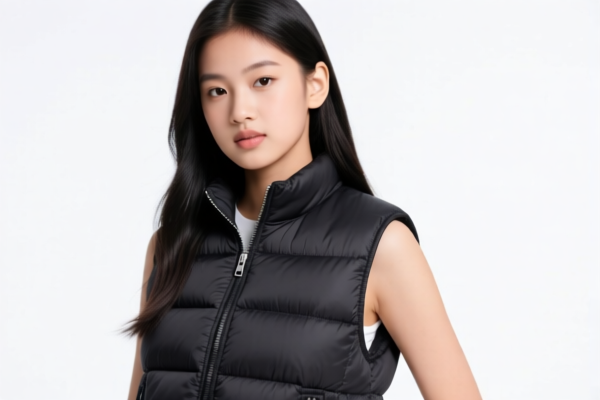 Girls' Padded Sleeveless Jacket