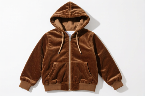 Girls' Corduroy Hooded Jacket