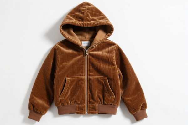Girls' Corduroy Hooded Jacket