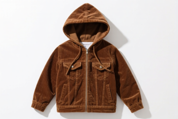 Girls' Corduroy Hooded Jacket
