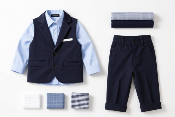 Boys' ensembles of other textile materials