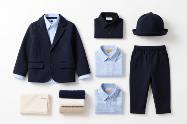 Boys' ensembles of other textile materials