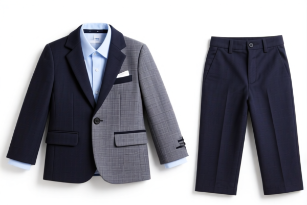 Boys' blended fabric suit ensembles