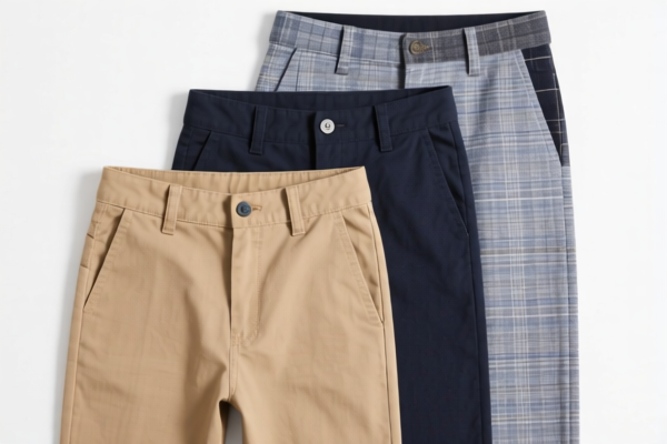 Boys' casual trousers of other textile materials