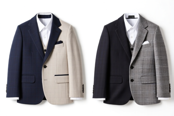 Boys' suits of other textile materials