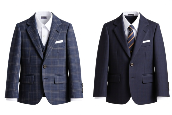 Boys' suits of other textile materials