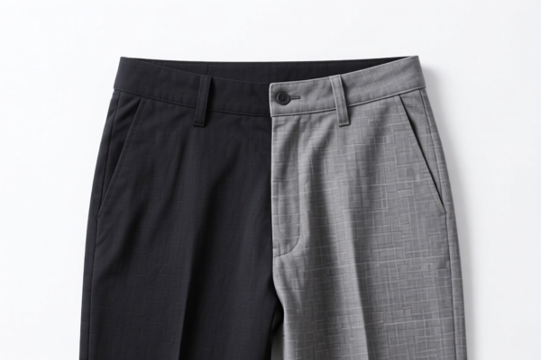 Men's casual trousers of other textile materials